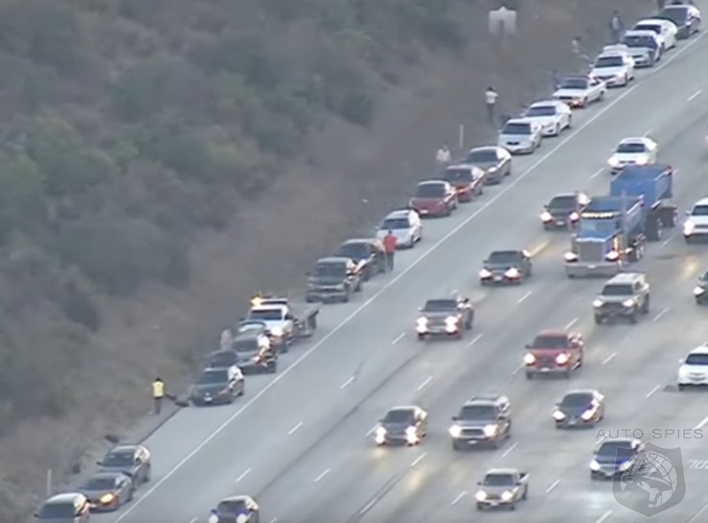 30 Drivers Left On Side Of The 405 Freeway With Flat Tires